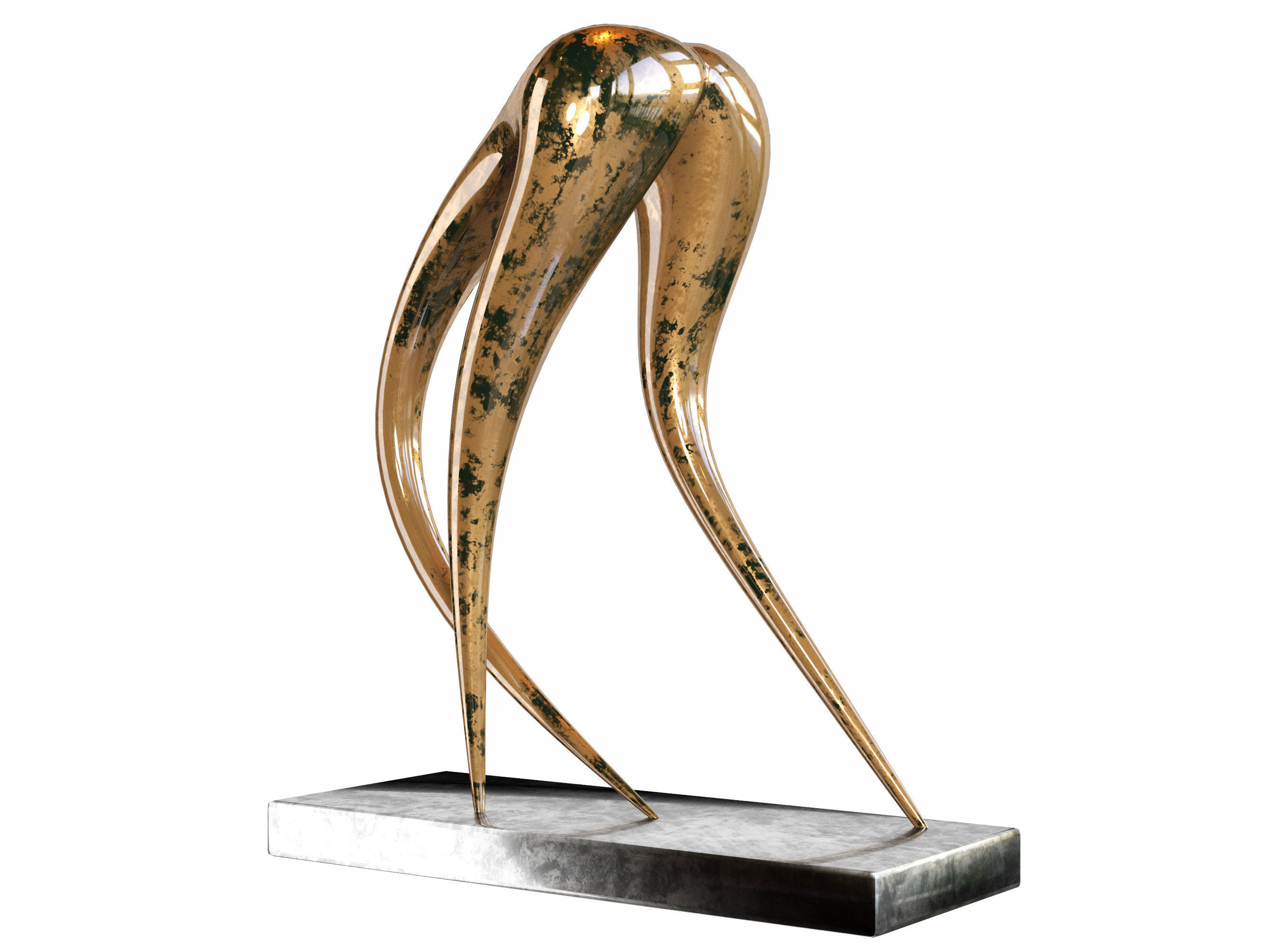 Abstract sculpture AS-003P 3D print model_3