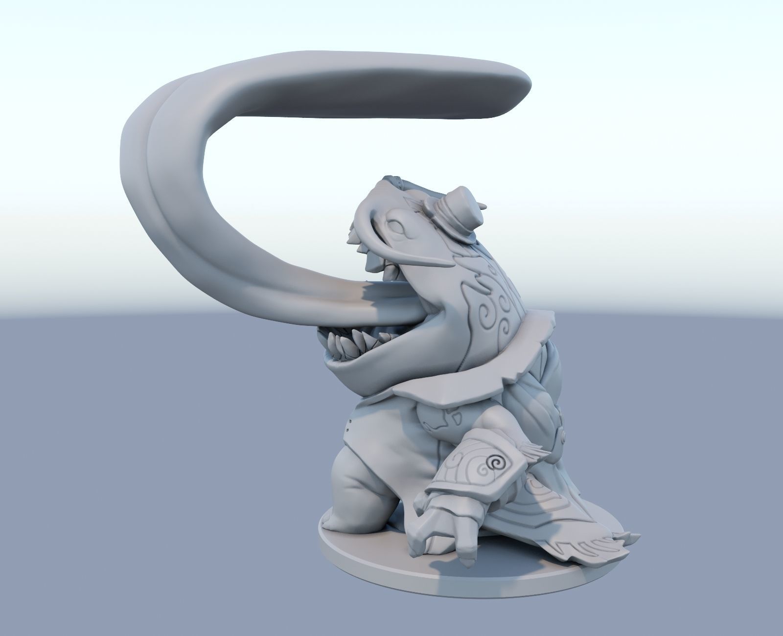 Tahm Kench League of Legends 3D print model 3D print model_2