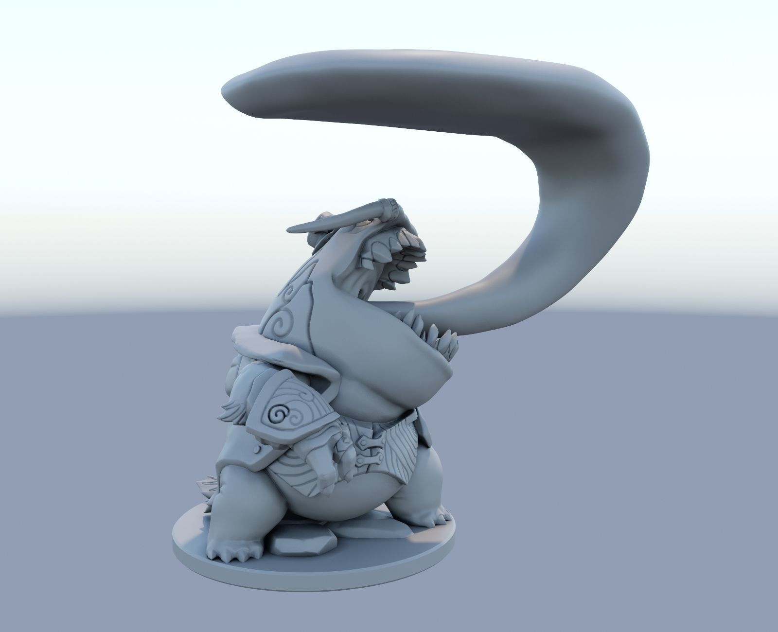 Tahm Kench League of Legends 3D print model 3D print model_5