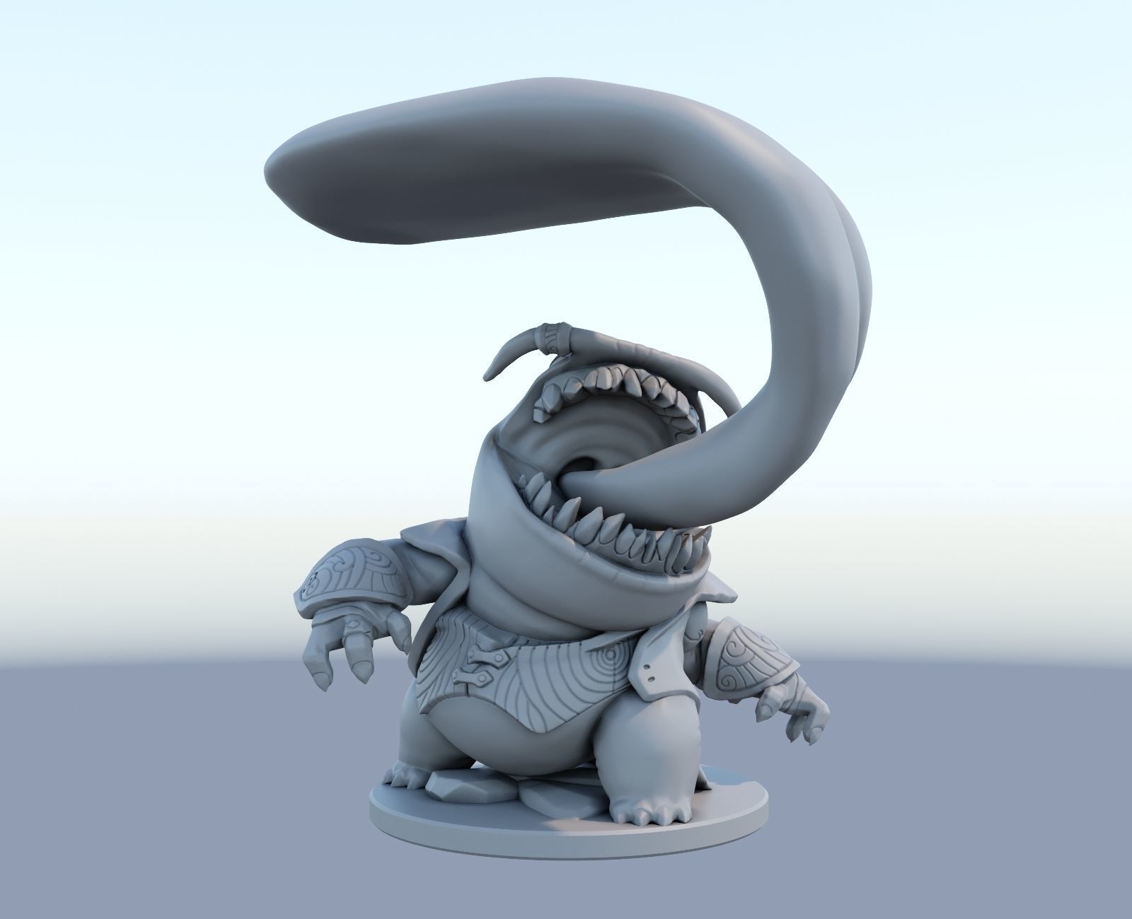 Tahm Kench League of Legends 3D print model 3D print model_6