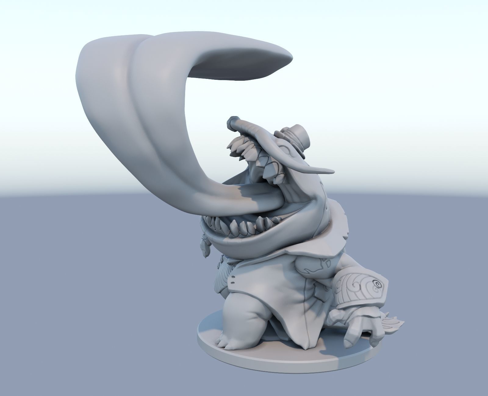 Tahm Kench League of Legends 3D print model 3D print model_1