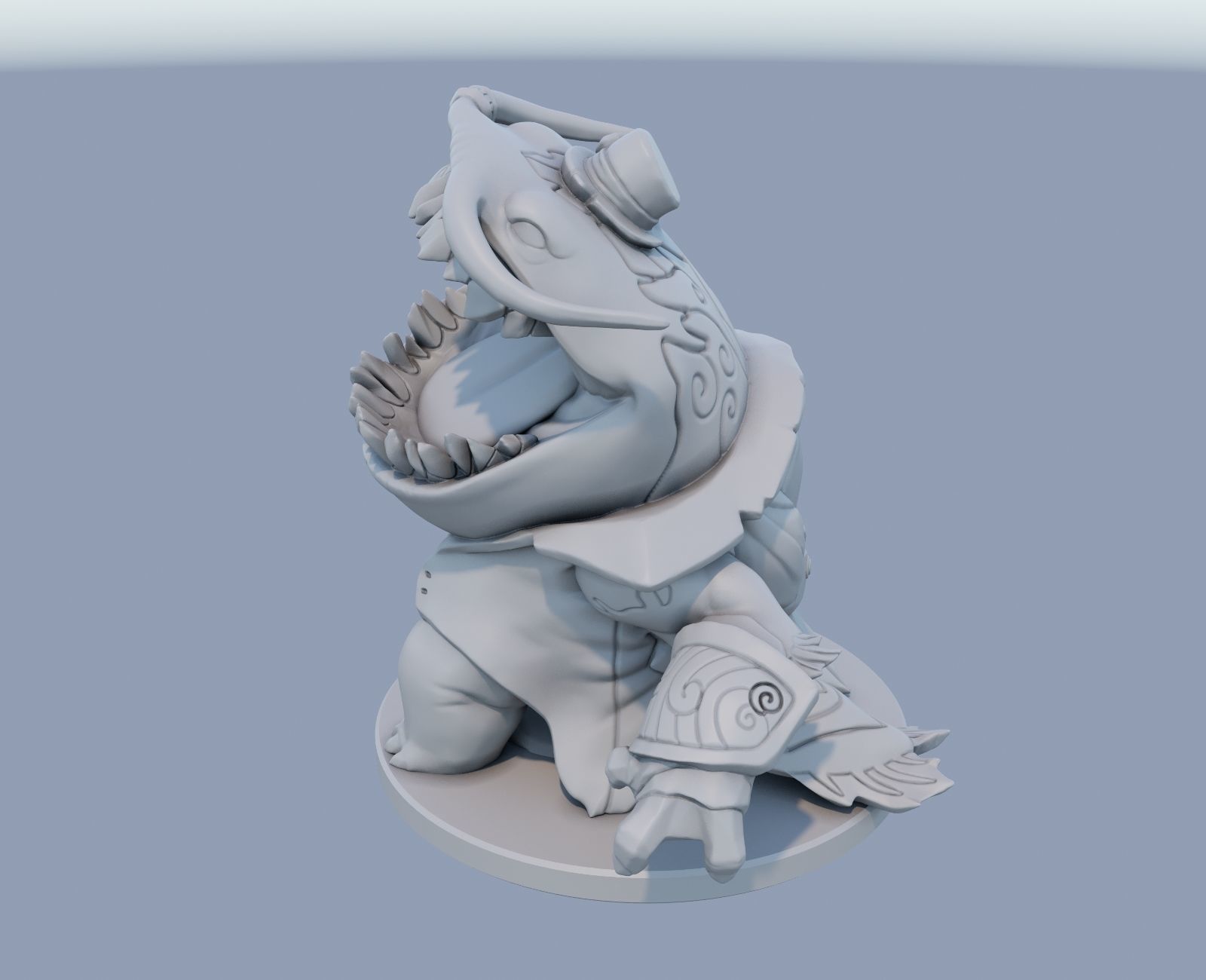 Tahm Kench League of Legends 3D print model 3D print model_9