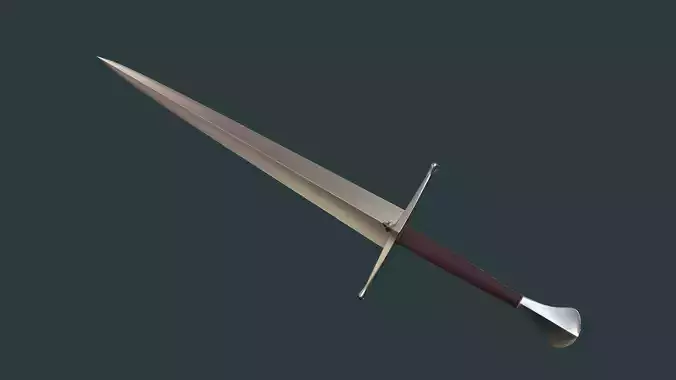 Albion Principe Medieval Sword PBR game ready Low-poly 3D model Albion Principe Medieval Sword PBR game ready Low-poly 3D model