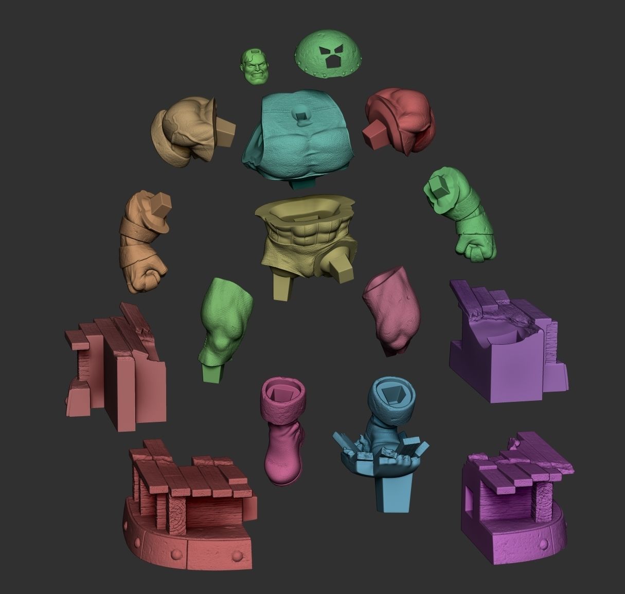 Juggernaut ready to print 3D print model_3