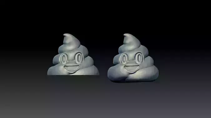 poo emoji Free 3D model