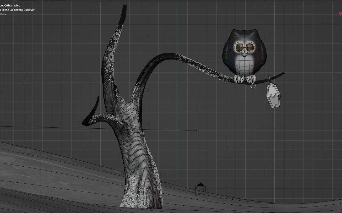 Owl cartoon Free 3D model_2