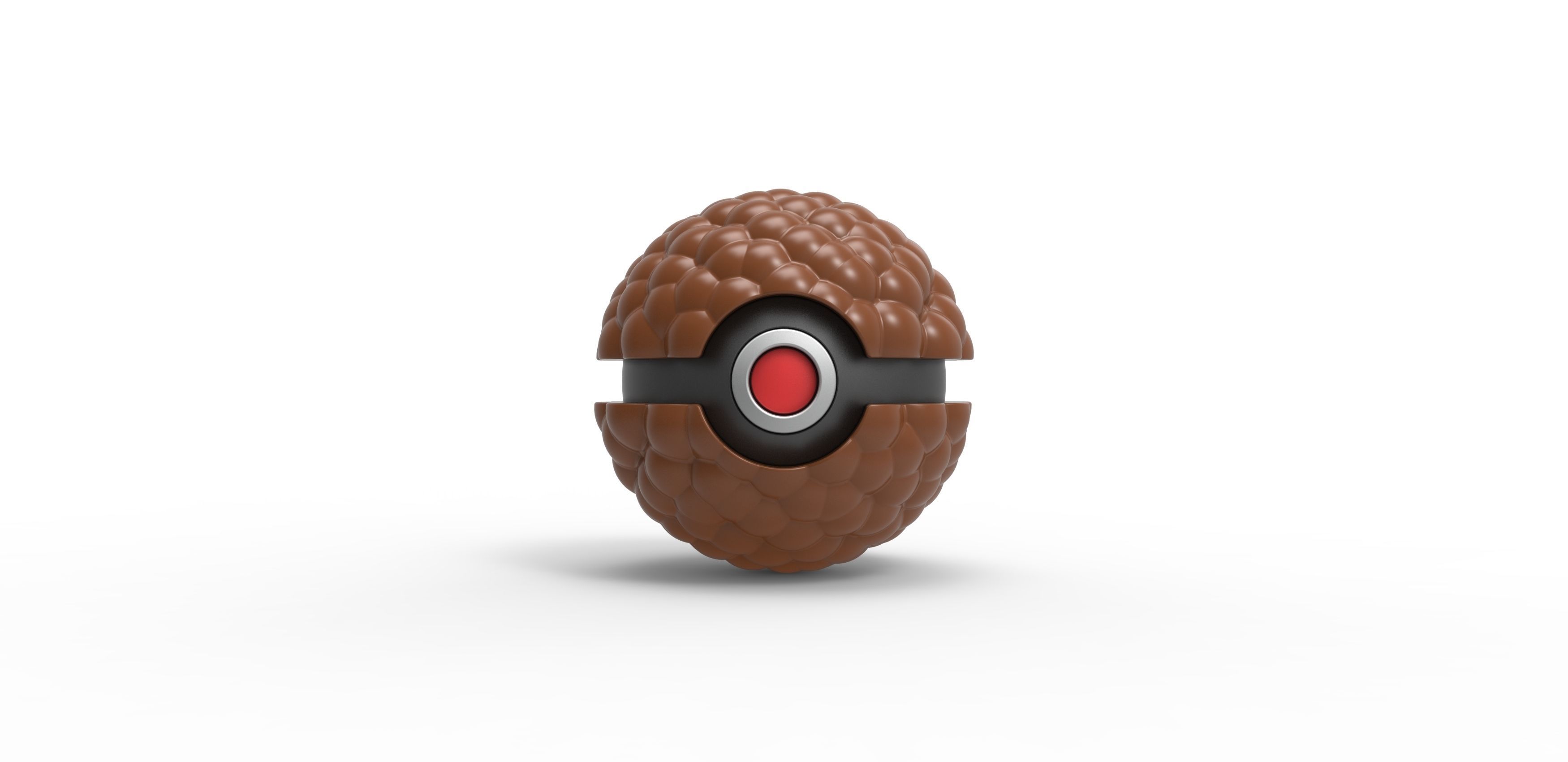 Bubbly chocolate orb 3D print model_2