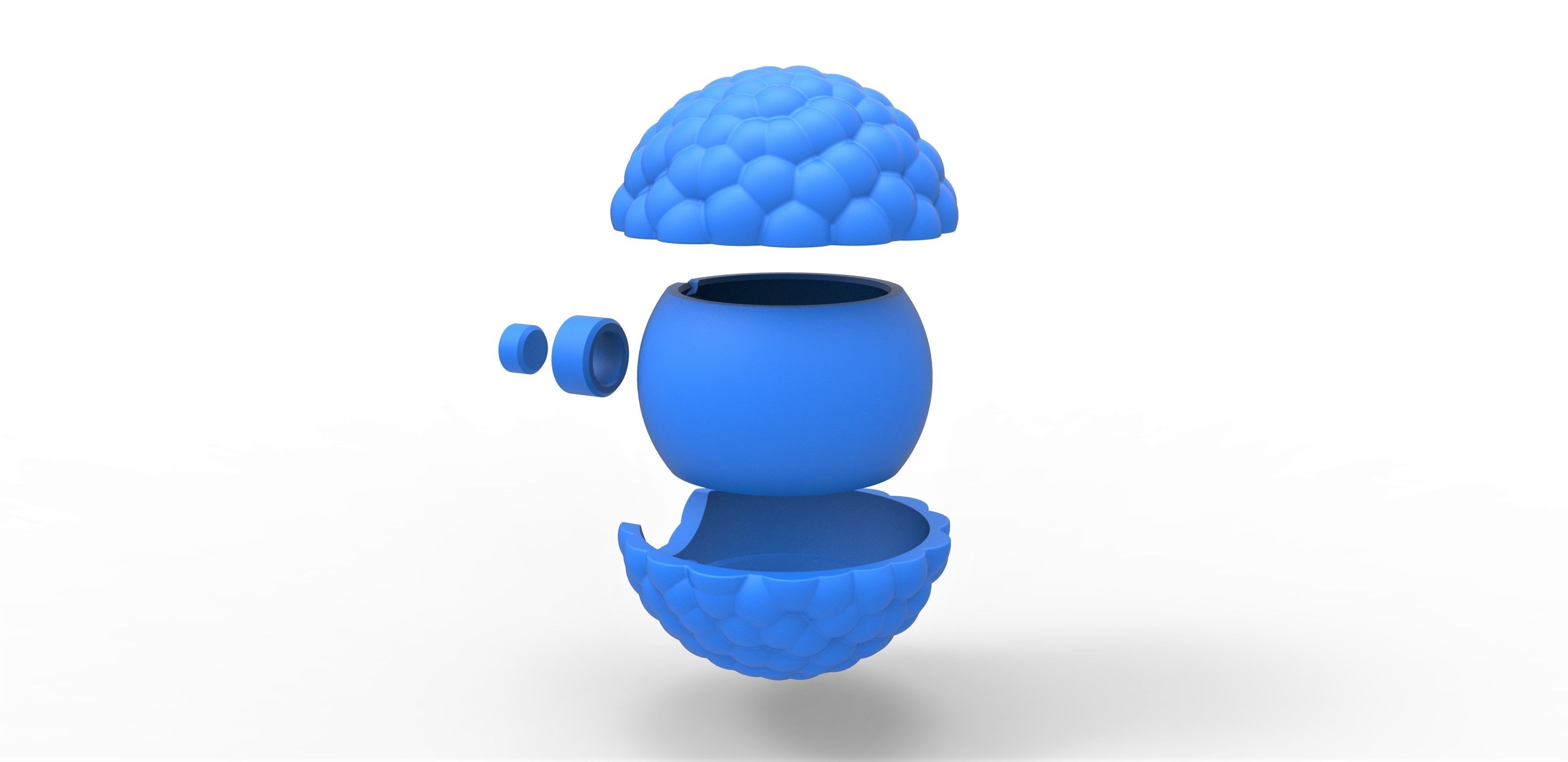 Bubbly chocolate orb 3D print model_20