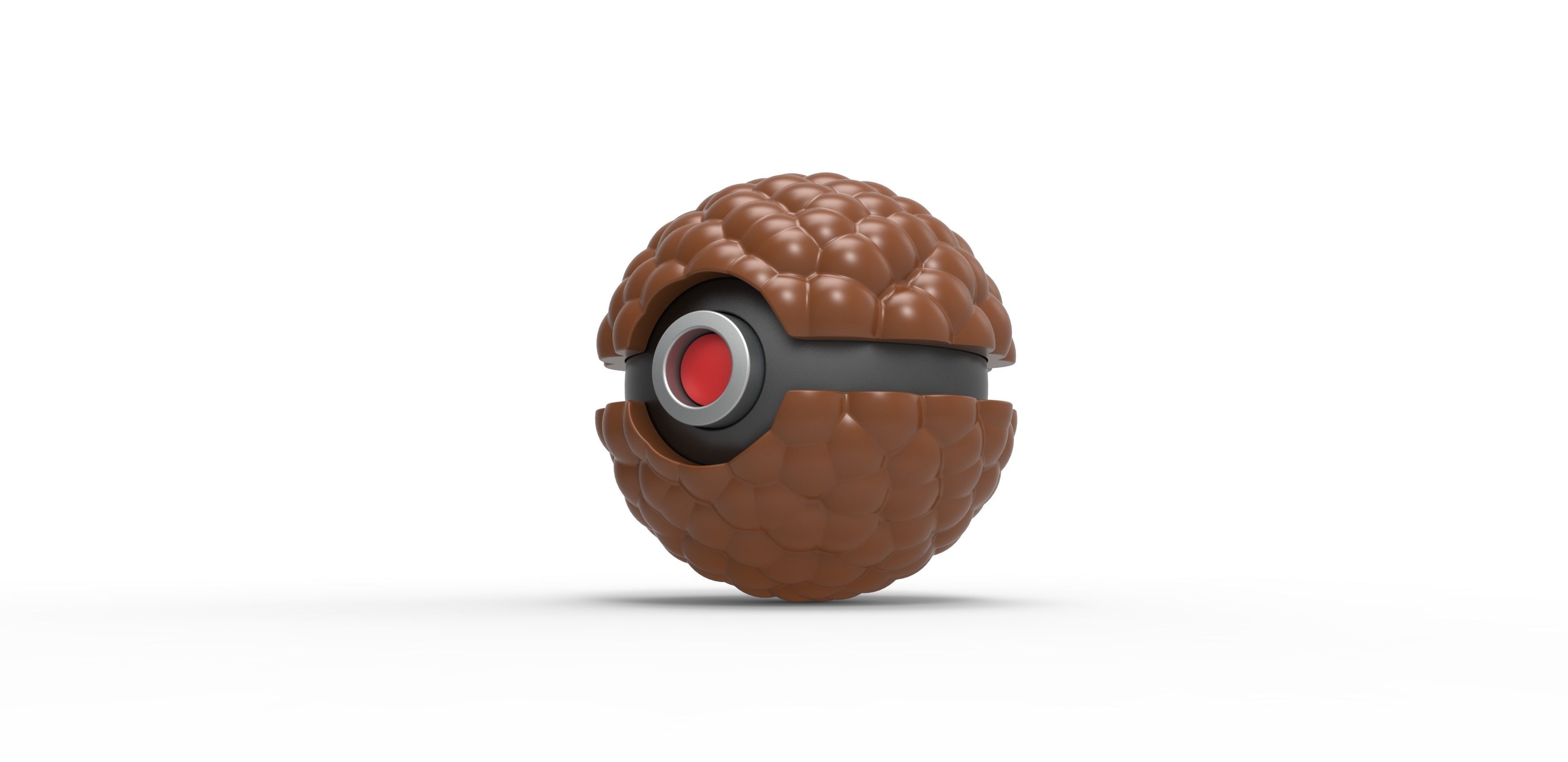 Bubbly chocolate orb 3D print model_1