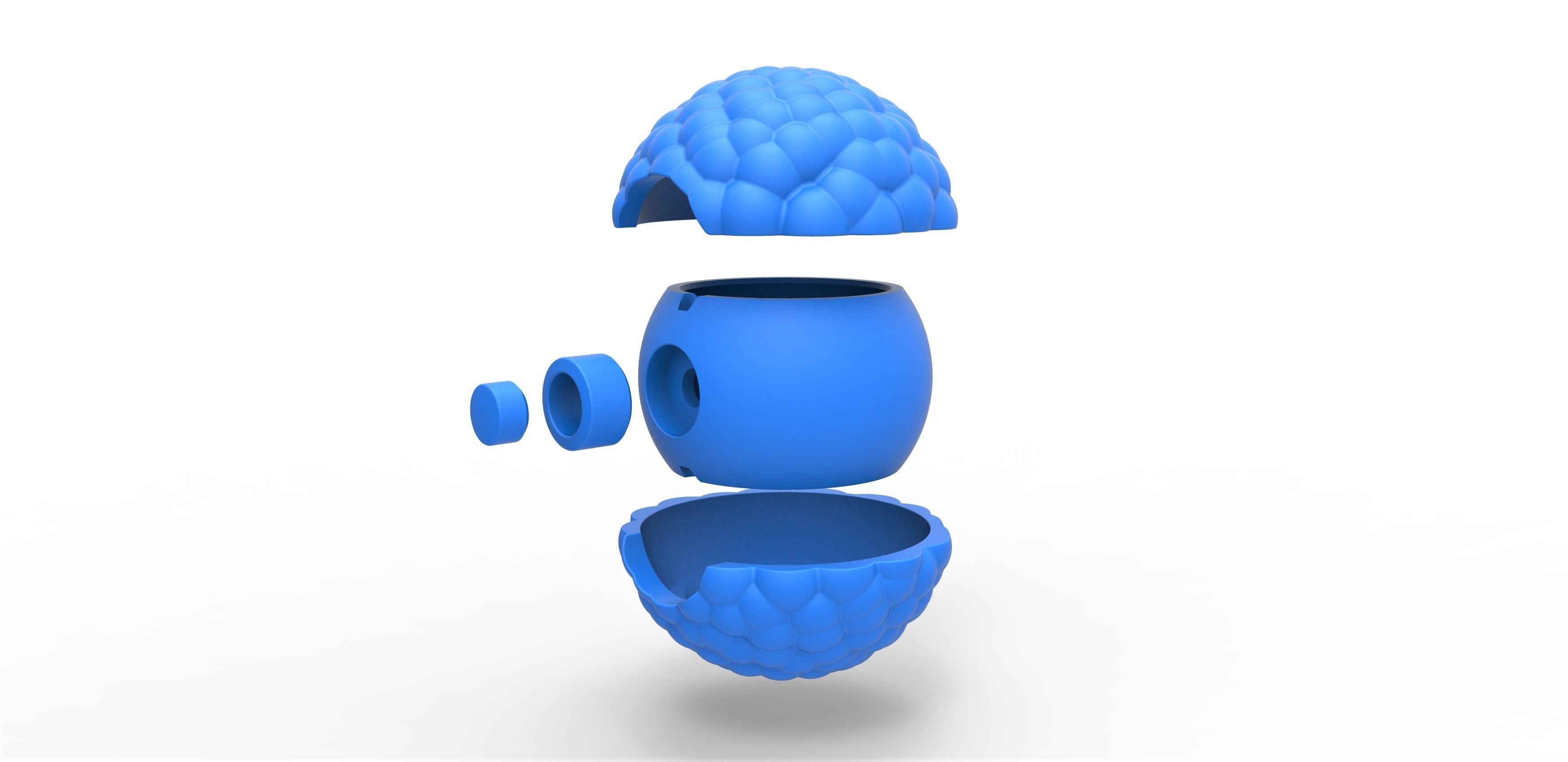 Bubbly chocolate orb 3D print model_16
