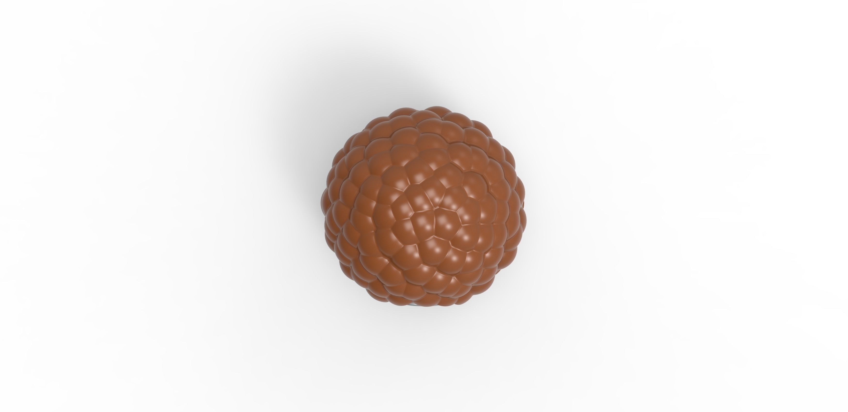 Bubbly chocolate orb 3D print model_4