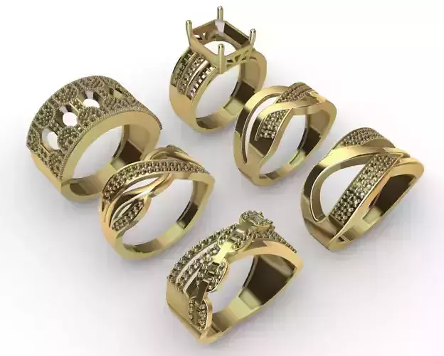 Anillo Dama 6 unit lady Ring Anillos Dama