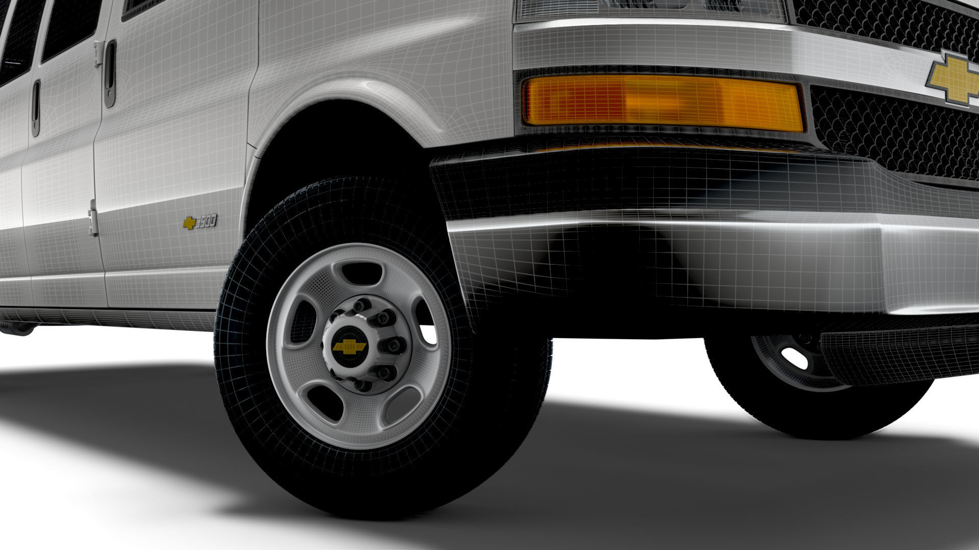 Chevrolet Express Extended WB 2022 3D model_17