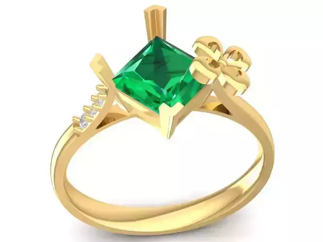 simple diamond lady ring 3132