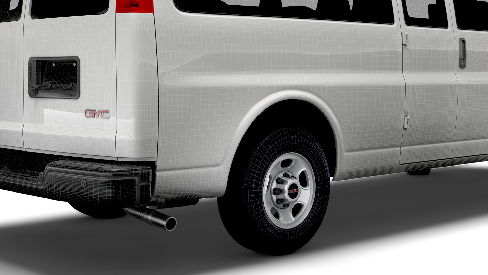 GMC Savana Extended WB 2022 3D model_23