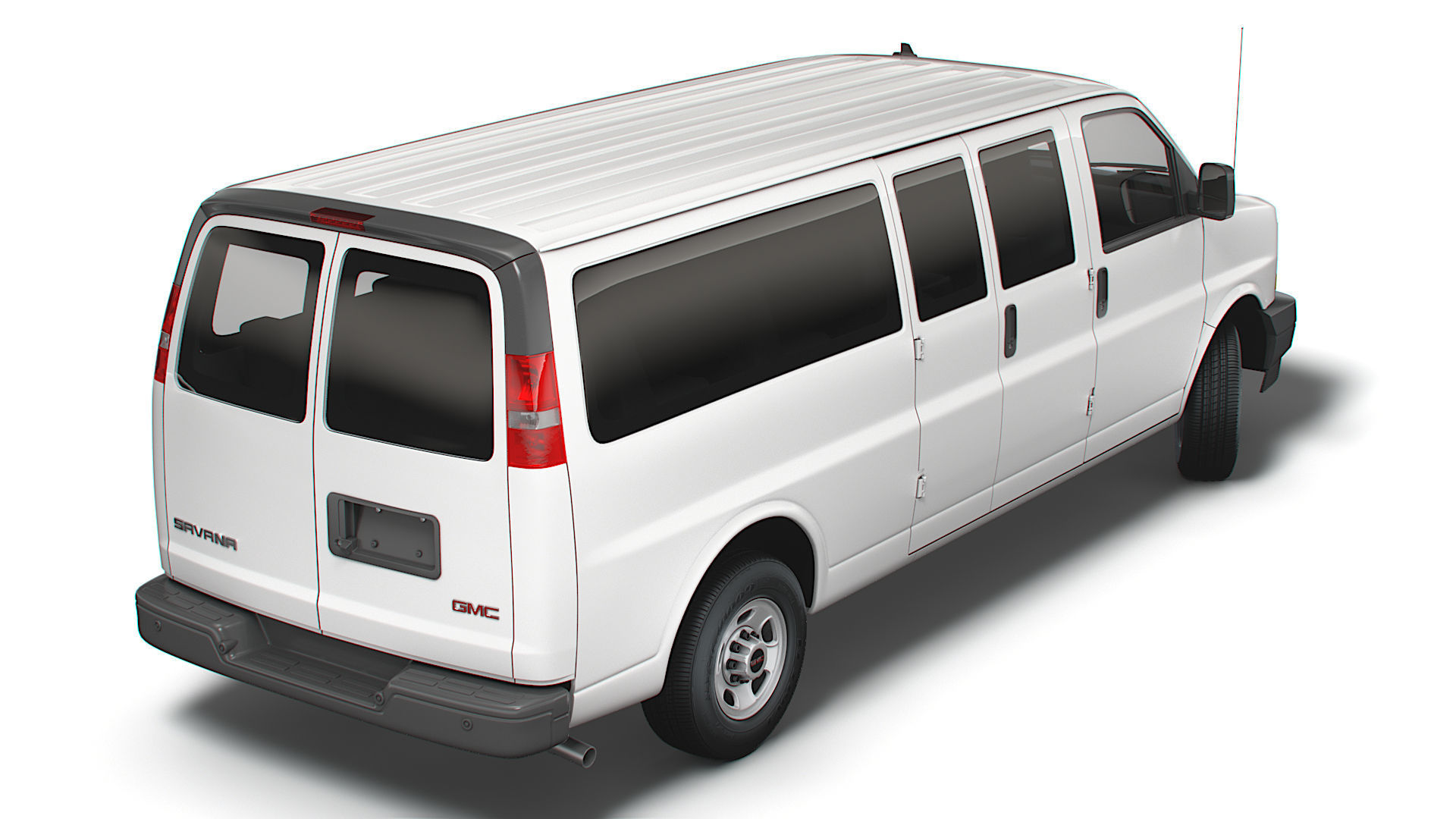 GMC Savana Extended WB 2022 3D model_2