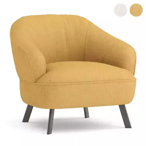 Natuzzi Damen wooden legs armchair