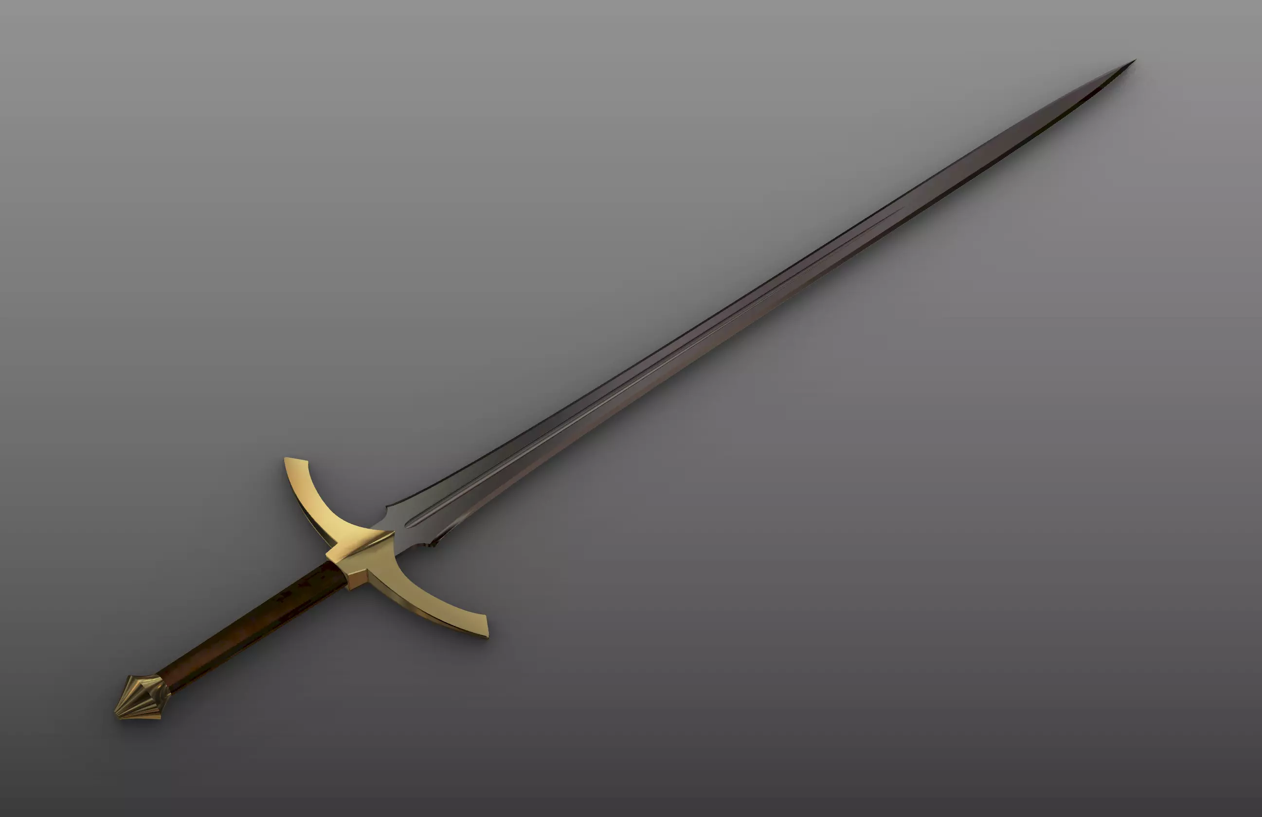 Long Sword 3D model_0