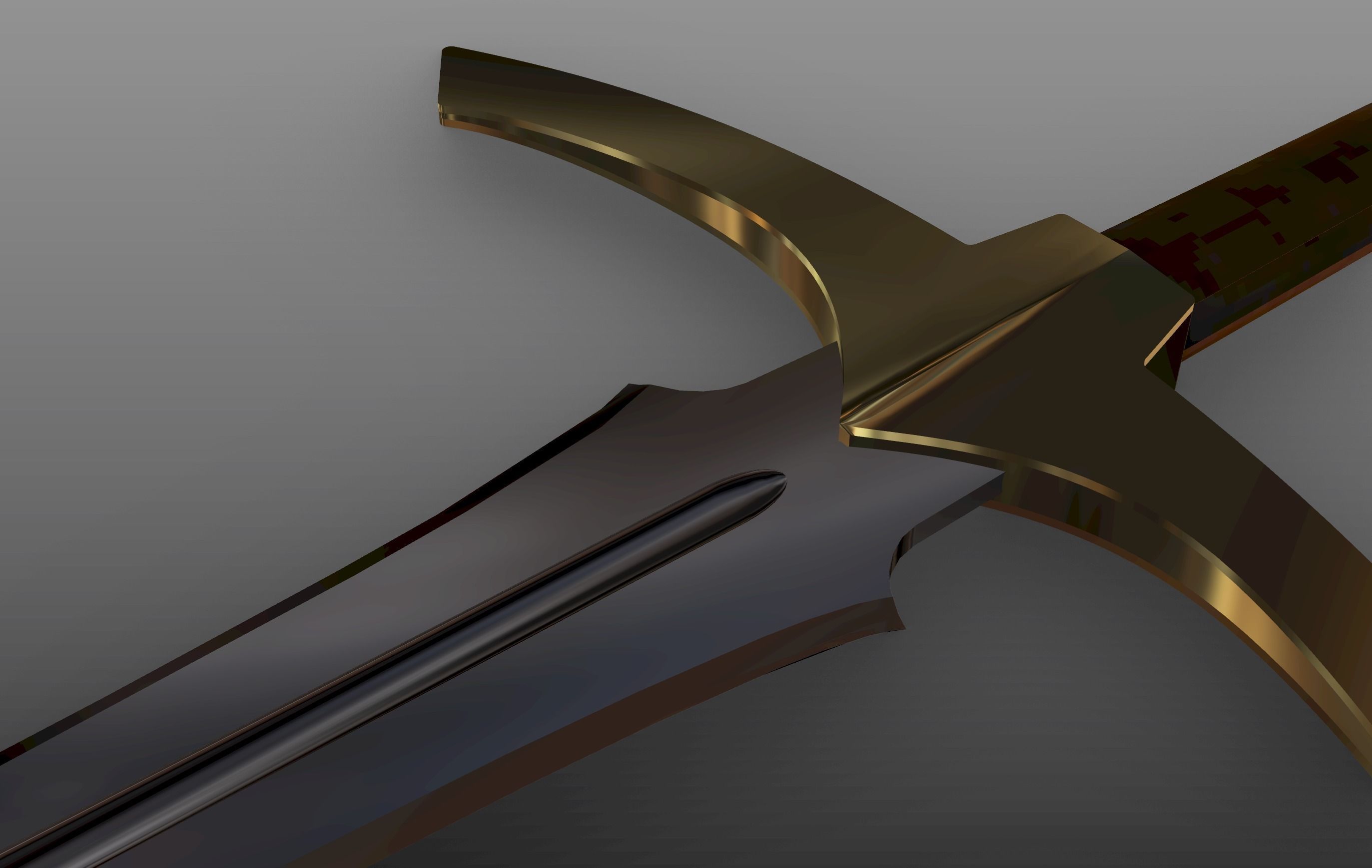 Long Sword 3D model_1