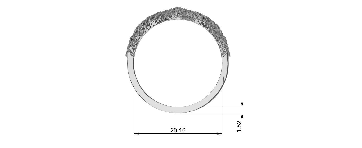 Eagle Ring 3D print model_17