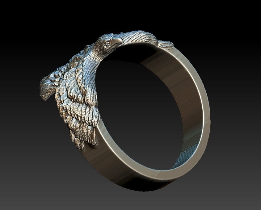 Eagle Ring 3D print model_12