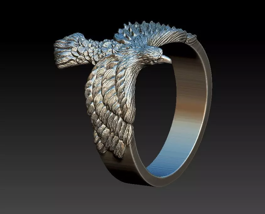 Eagle Ring 3D print model_0