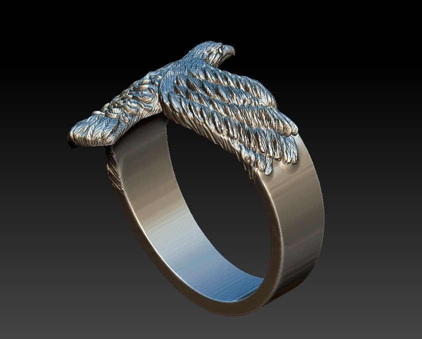 Eagle Ring 3D print model_10