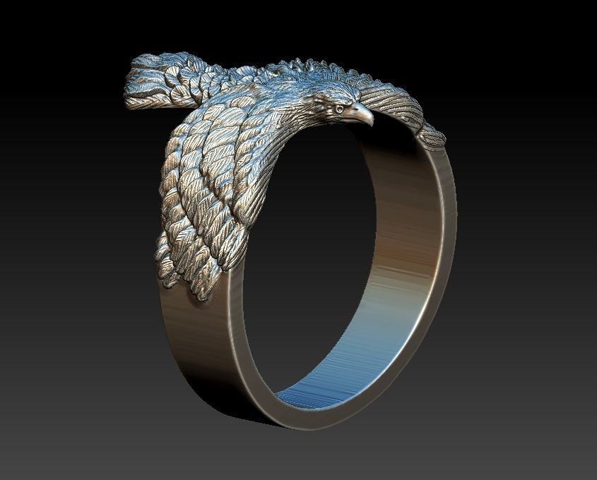 Eagle Ring 3D print model_1