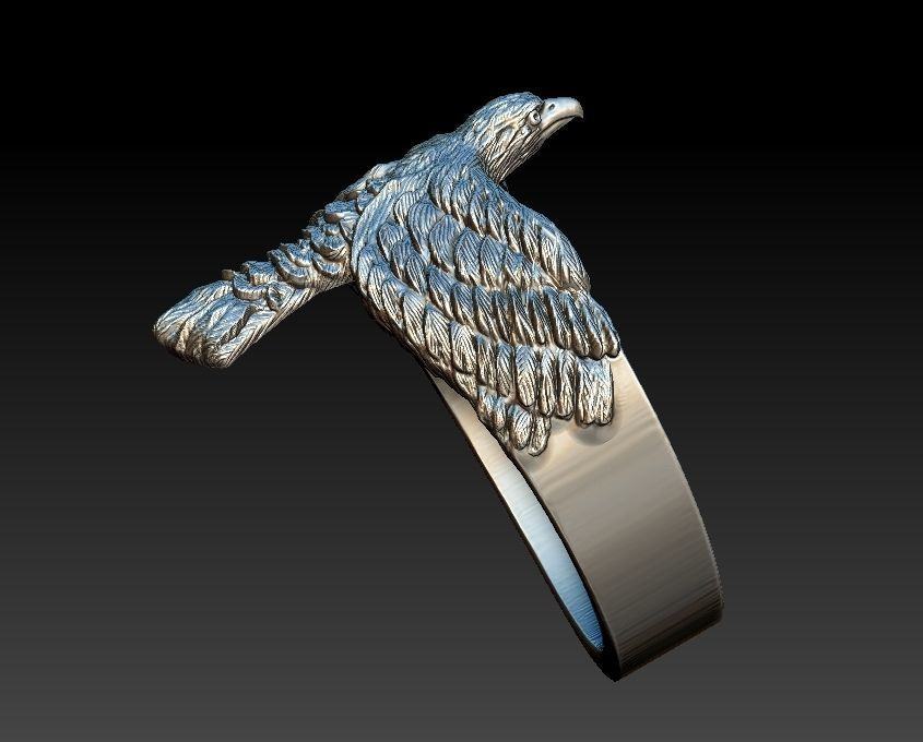 Eagle Ring 3D print model_11