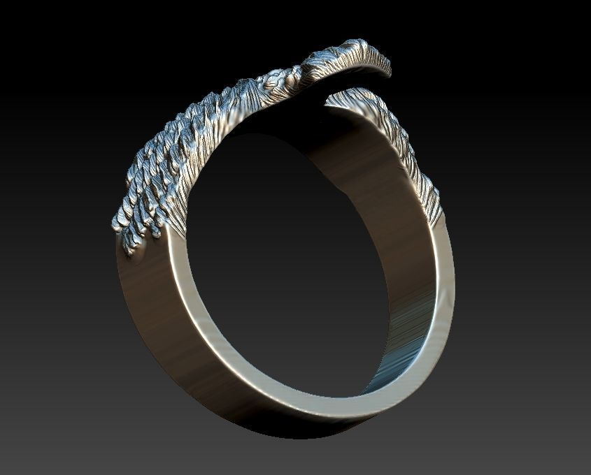 Eagle Ring 3D print model_8