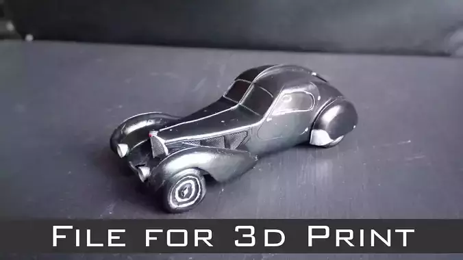 BUGATTI ATLANTIC - LA VOITURE NOIRE 1-64th 3D print model