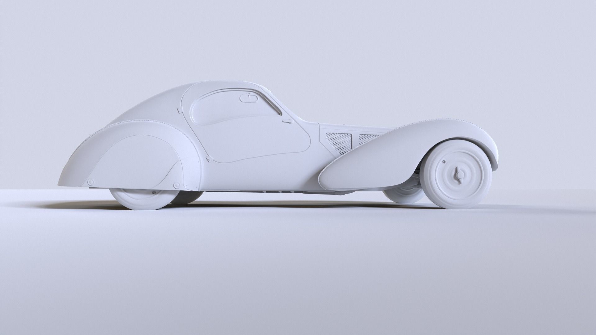 BUGATTI ATLANTIC - LA VOITURE NOIRE 1-64th 3D print model_6