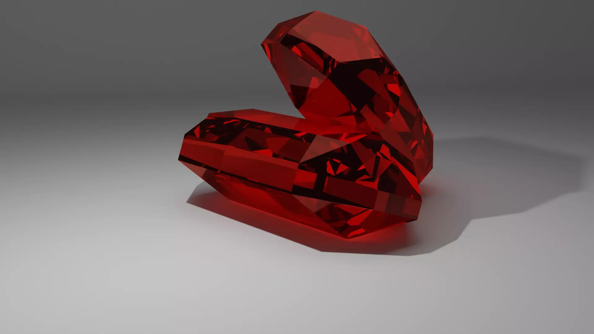 topaz two diamonds 3D model_0