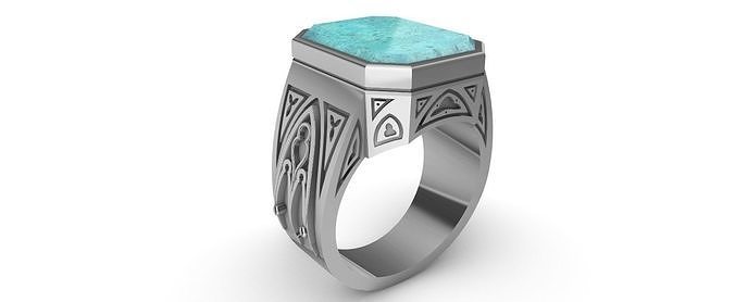Cathedral Ring 3D print model