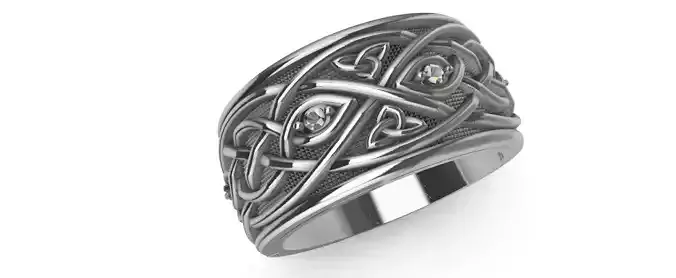 Celtic Triquette Ring 3D print model
