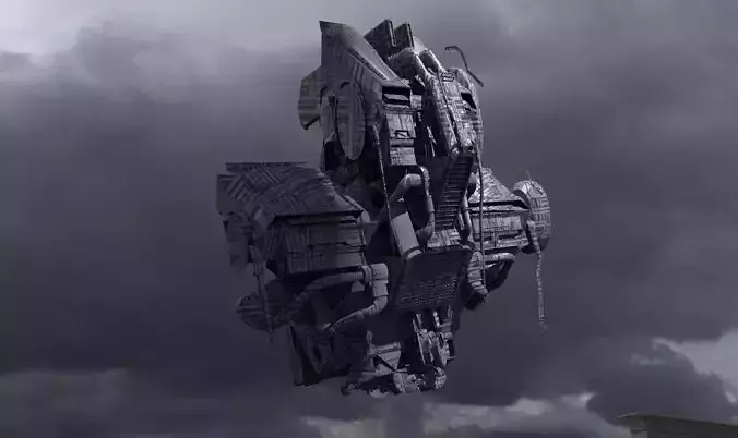 Prometheus Ship architecture 4 3D model