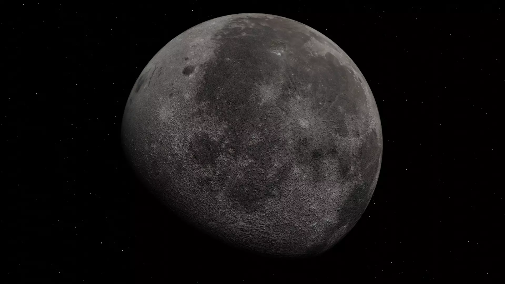 Photorealistic Moon 3D 3D model