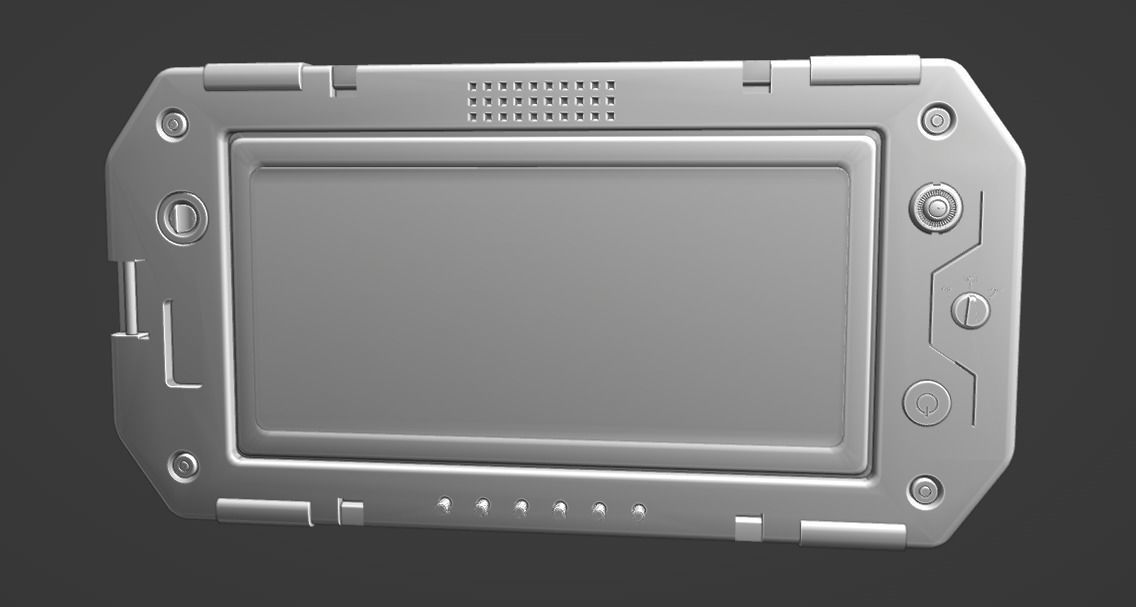 Scifi Tablet Device  3D model_7
