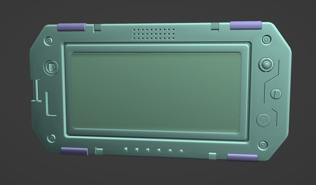 Scifi Tablet Device  3D model_5