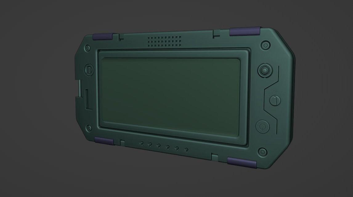 Scifi Tablet Device  3D model_4