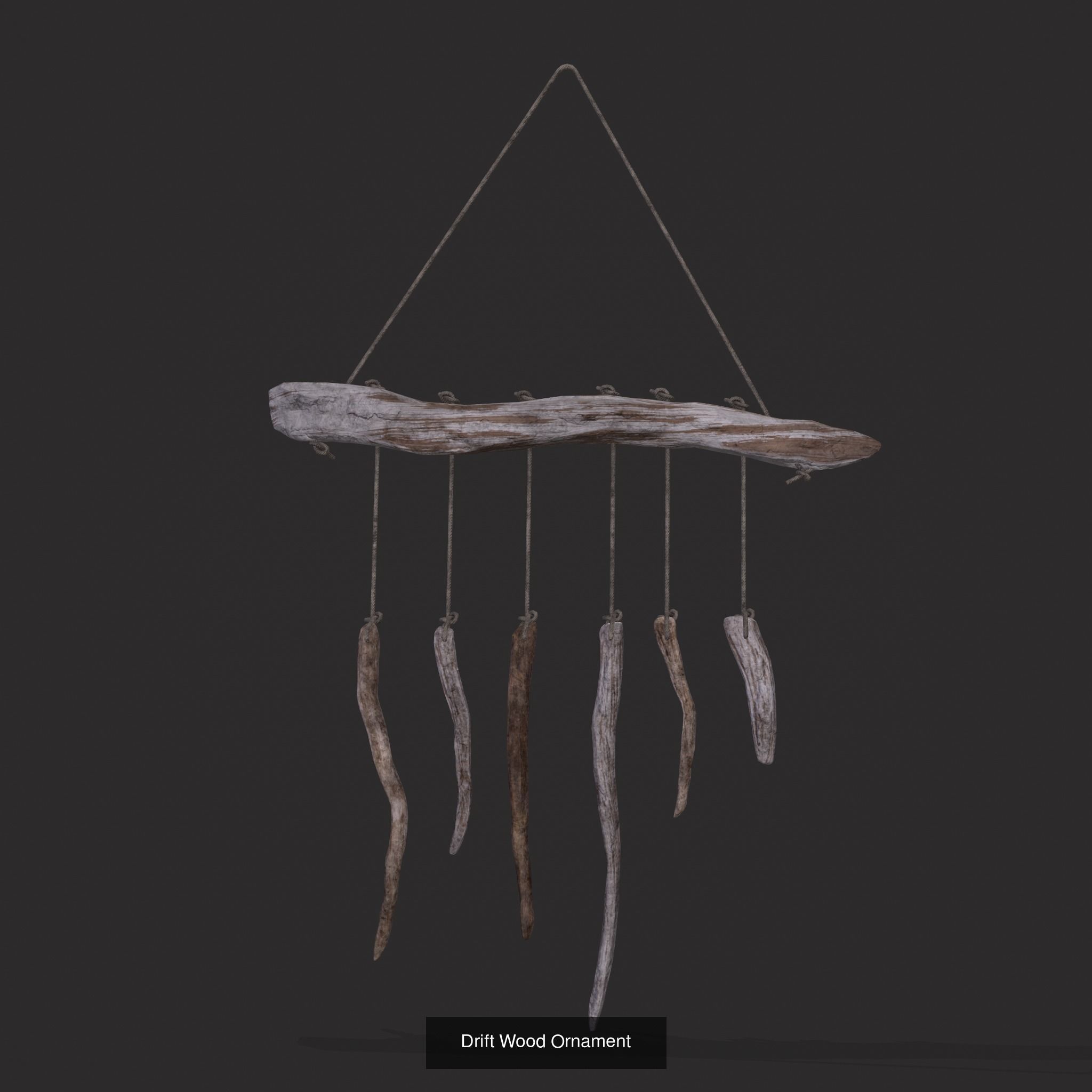 Driftwood Pile and Ornament 3D Model Collection_5