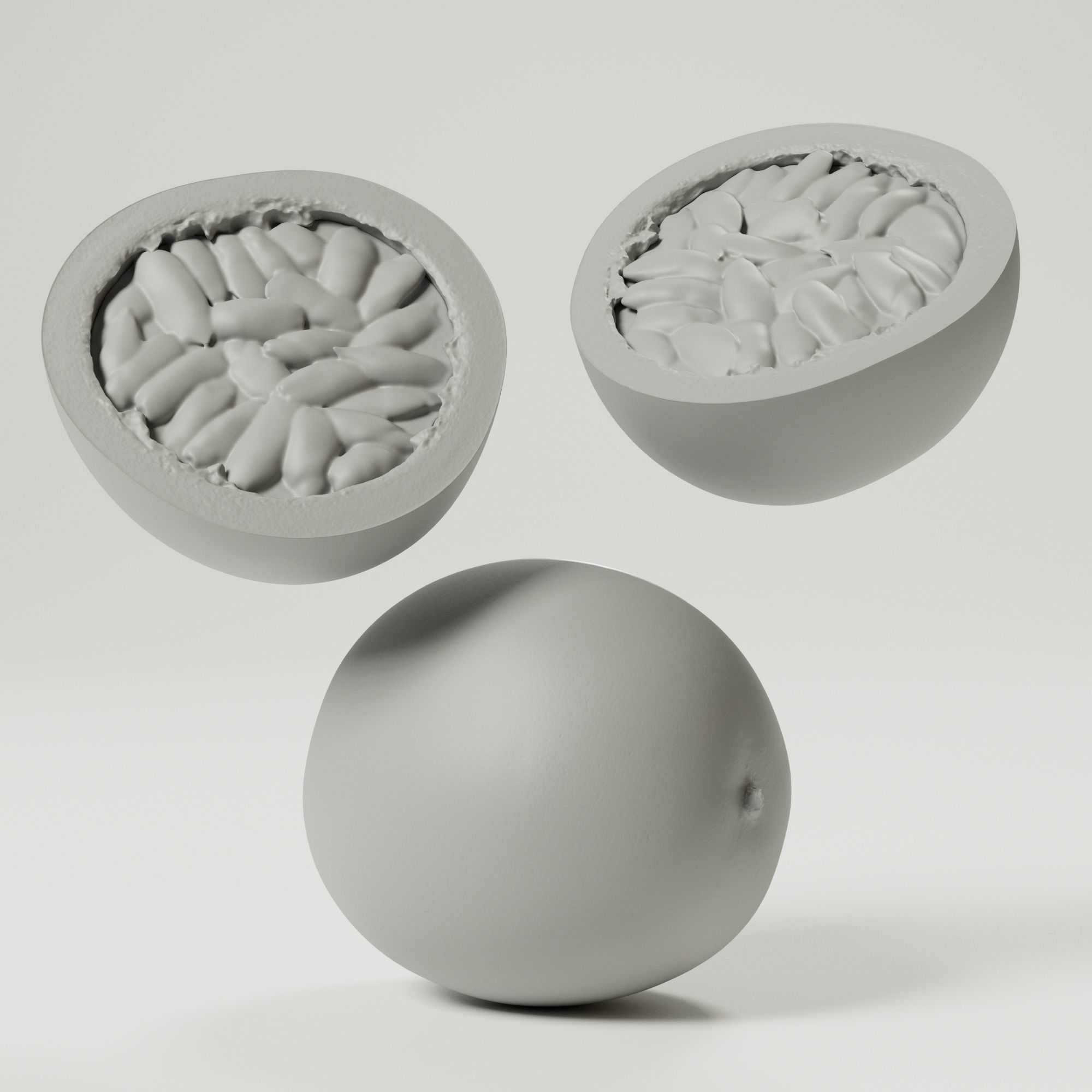Passion Fruit - Var02 Low-poly 3D model_9