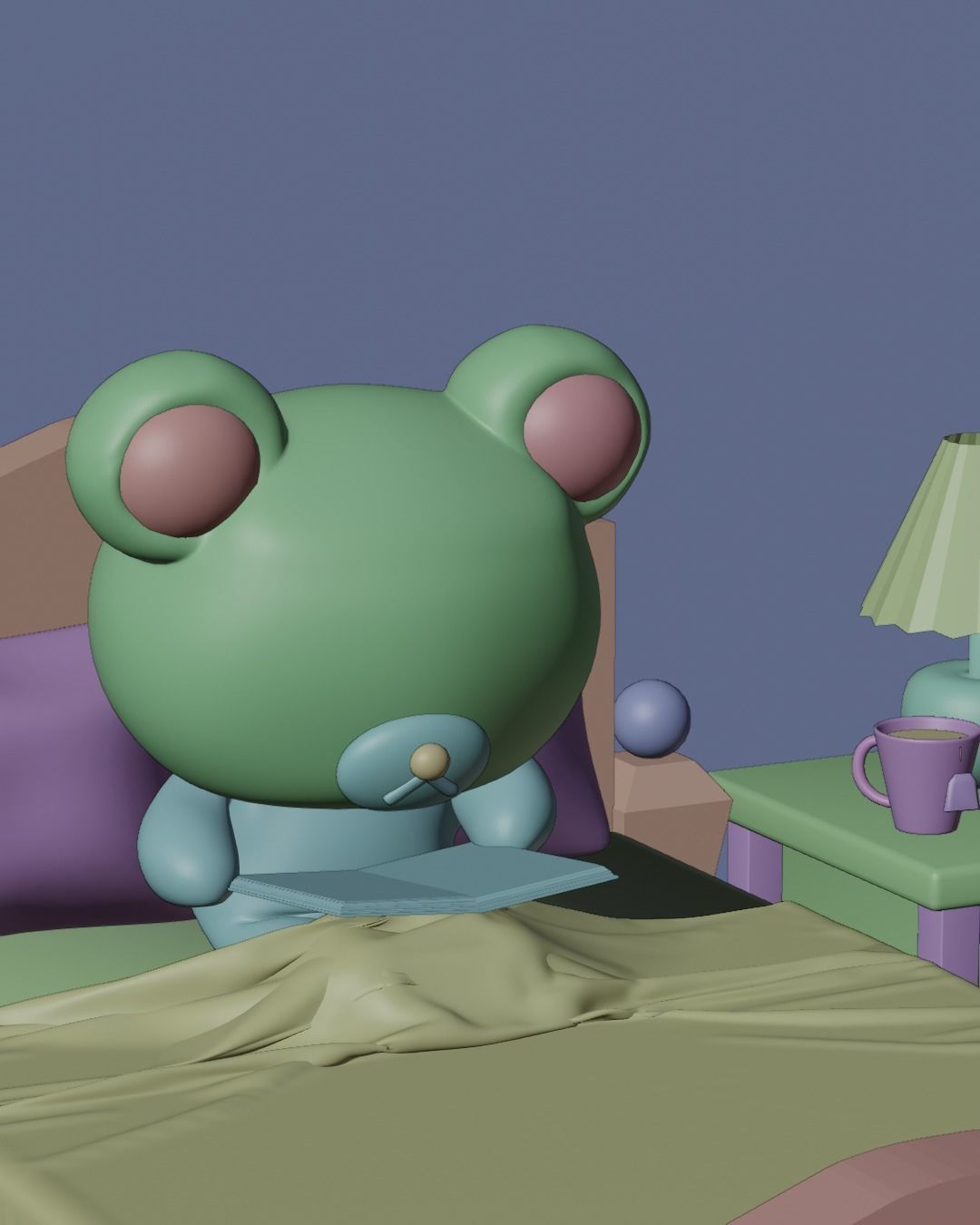 Rilakkuma character 3D model_3