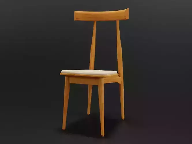 Mid-Century Wooden Dining Chair