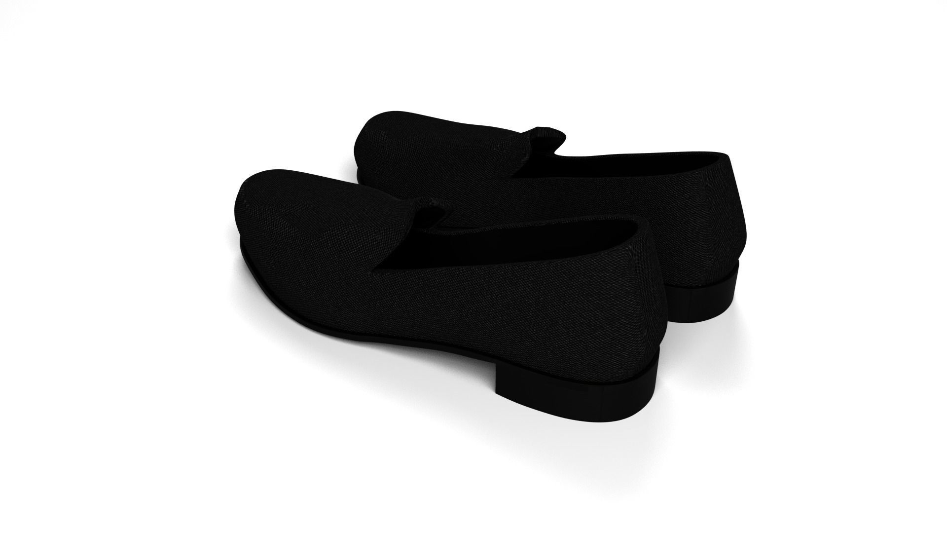 Women Loafer Flat 3D model_7