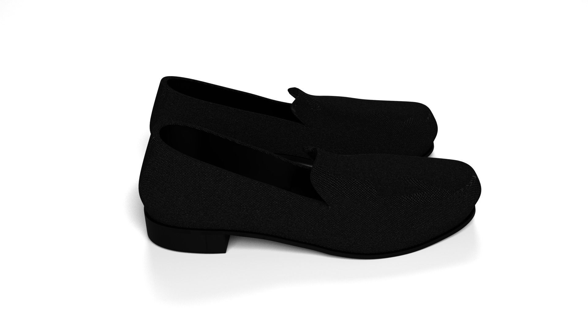 Women Loafer Flat 3D model_10