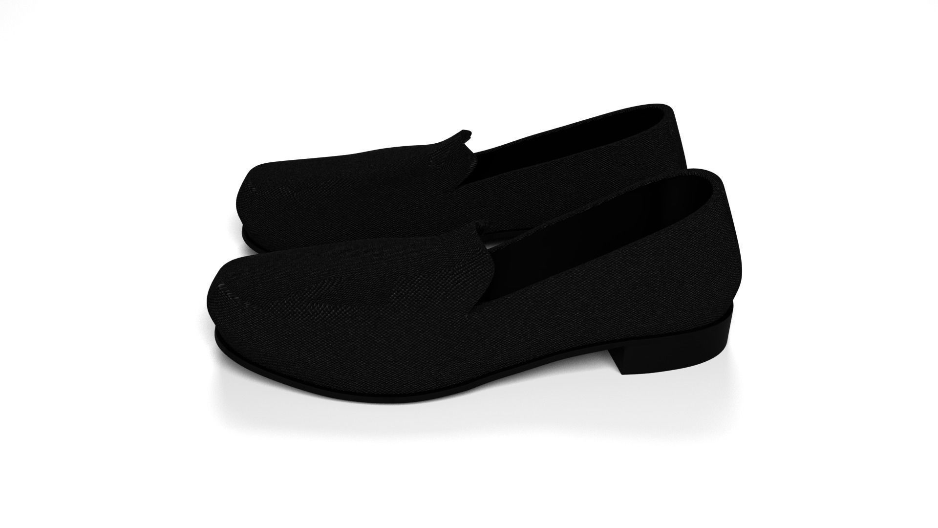 Women Loafer Flat 3D model_6