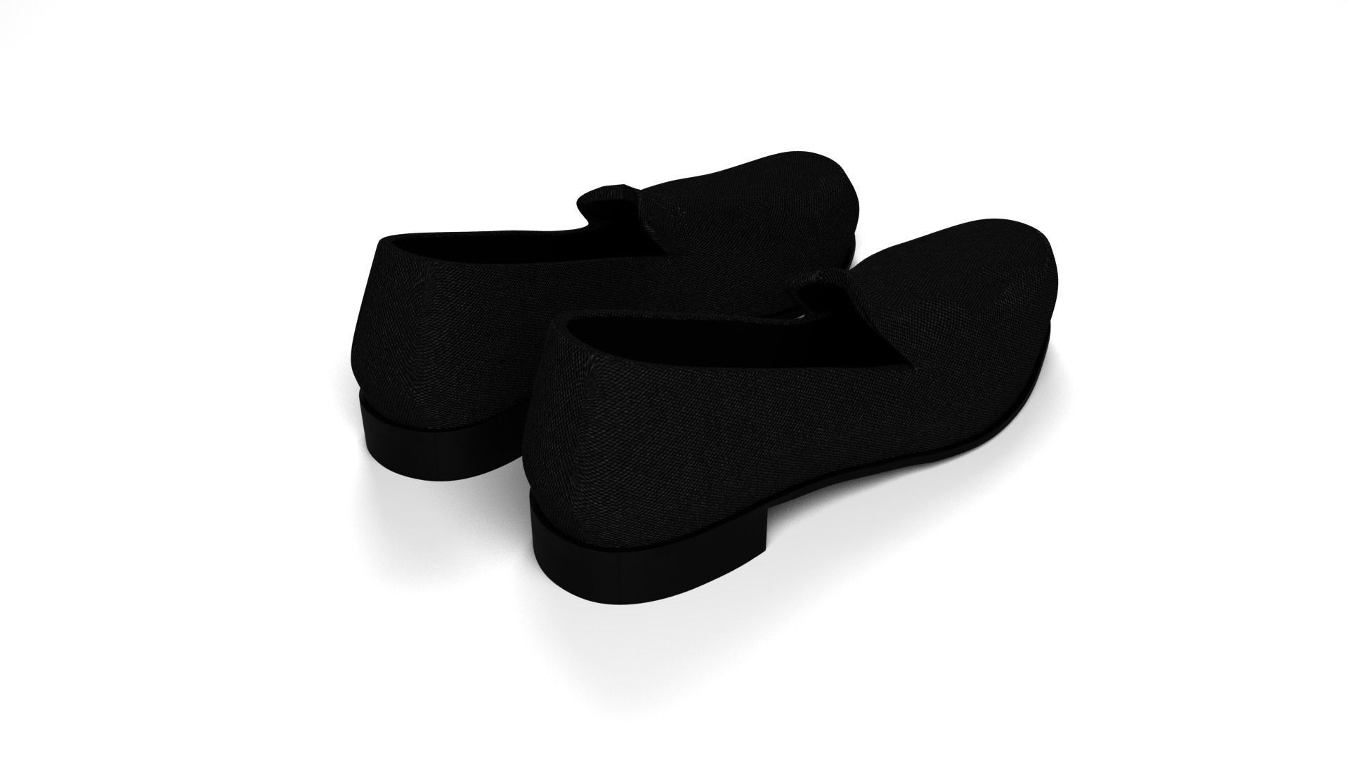 Women Loafer Flat 3D model_9