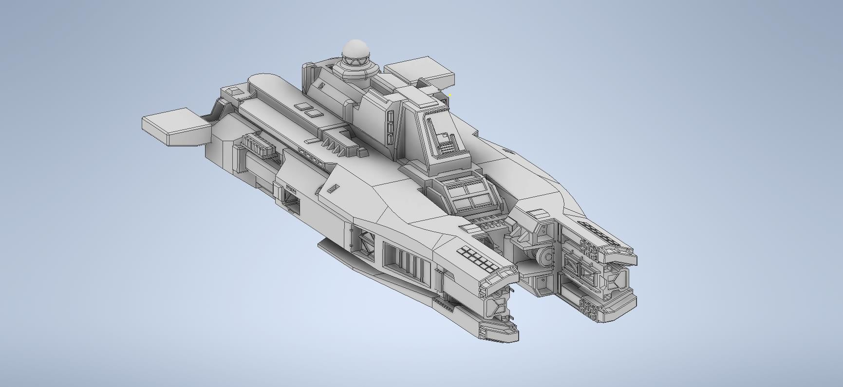 Mercury-II Sol Trans-gov Vessel 3D print model_5