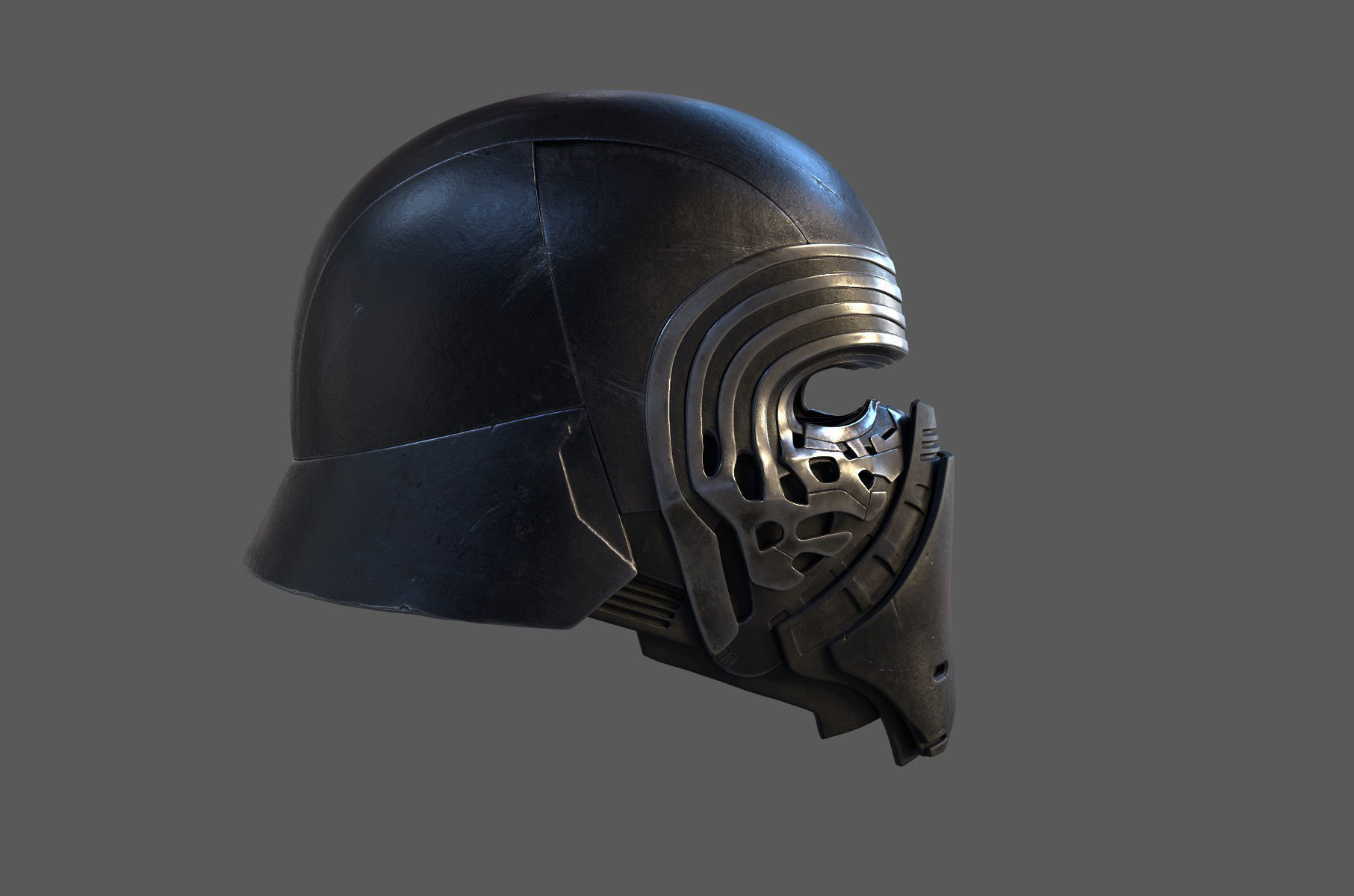 Kylo Ren Helmet 3D model_3